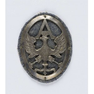 Oznaka naramienna/emblemat Oddziałów Automobilowych Legionów Polskich wg wzoru 1917