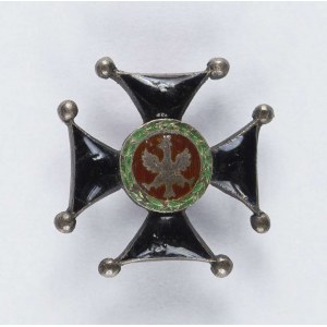 Miniature of the Knight's Cross of the Order of War Virtuti Militari (3rd class).