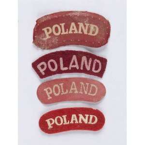 POLAND patches - 4 pieces
