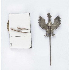 Set of 2 eagle miniatures