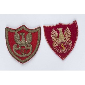 Set of 2 eagles, insignia for the sleeve of the Rifle Association