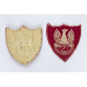 Set of 2 eagles, insignia for the sleeve of the Rifle Association