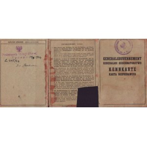 General Government, Recognition Card - KENNKARTE