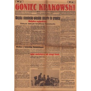 Dziennik polityczno-literacki GONIEC KRAKOWSKI - 2 sztuki