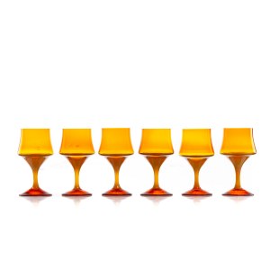 Set of white wine glasses - designed by Zbigniew HORBOWY (1935-2019)