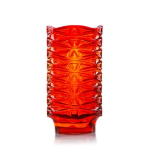 Dyed pressed glass vase - HSG Ząbkowice?