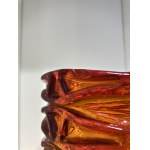 Dyed pressed glass vase - HSG Ząbkowice?