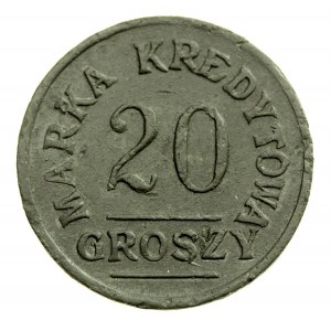 Łódź - 20 Groszy der Militärgenossenschaft von 28 Pułku Strzelców Kaniowskich