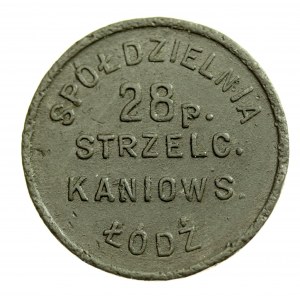 Łódź - 50 Groszy der Militärgenossenschaft von 28 Pułku Strzelców Kaniowskich