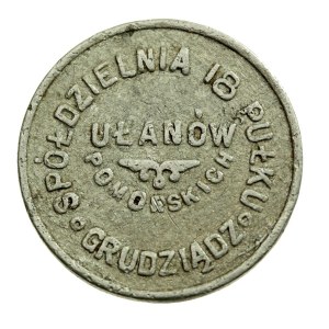 Grudziądz- 1 złoty Spółdzielni 18 Pułku Ułanów