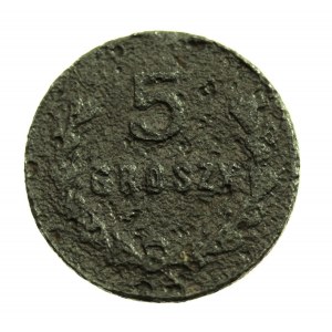 Modlin 5 Penny (zwei Stücke) der Garnisonsgenossenschaft in Modlin