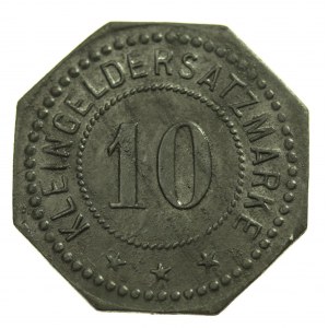 Porcelain factory token, 10 pfenig