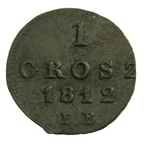 Księstwo Warszawskie, 1 grosz 1812
