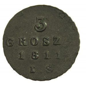 Herzogtum Warschau, 3 Pfennige 1811