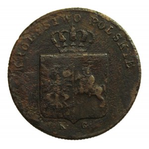 November Uprising, 3 pennies 1831, eagle's paws BENT - rare