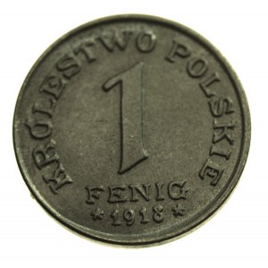 Królestwo Polskie 1 fenig 1918 F.F.