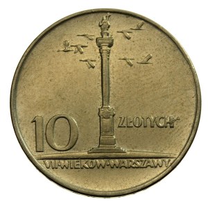 PRL, 10 Zloty 1966 Kleine Spalte. (303)