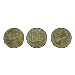 III RP, zestaw 2 złote 1995, 3 szt. (530)