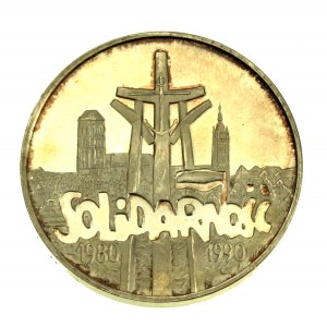 Third Republic, 100,000 PLN 1990, Solidarity, Type A (540)
