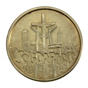 Third Republic, 100,000 zloty 1990, Solidarity, Type B. (544)