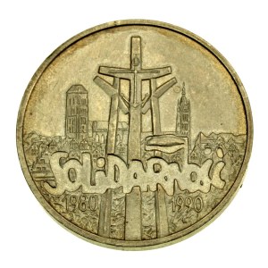 Third Republic, 100,000 PLN 1990, Solidarity, Type A (550)