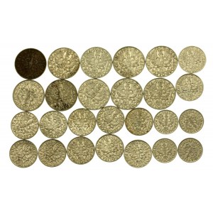II RP, zestaw monet niklowych, 26 szt. (566)