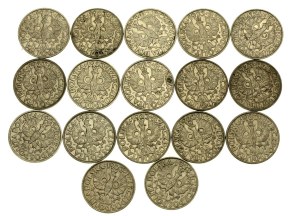 II Republic, set of 20 pennies 1923, 17 pieces. (567)