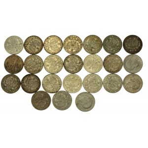 II RP, zestaw 10 złotych 1932 -1934 Głowa kobiety, 24 szt. (582)