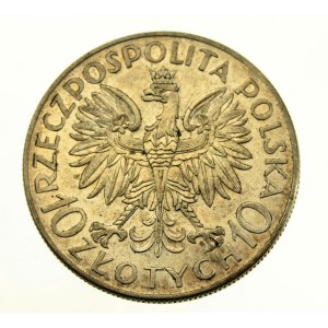 II RP 10 złotych 1933 Sobieski. Ładny. (592)