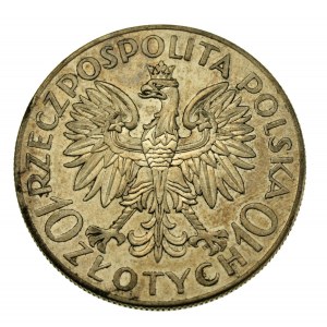 II RP, 10 złotych 1933, Traugutt. Ładny (594)