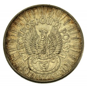 II RP, 10 gold 1934 Rifleman's Eagle. Nice. (596)