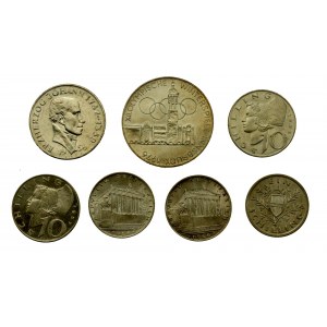 Austria, silver coin set, 7 pieces. (612)