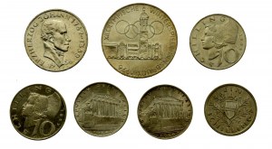 Austria, zestaw monet srebrnych, 7 szt. (612)