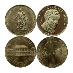 Austria, set of 25 shillings 1956-1973, 4 pieces. (615)
