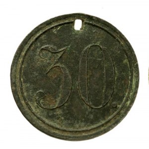 Token of the estate of Caesar Poniatowski, denomination 30 (919)
