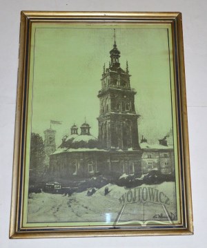 (LWÓW). DOBROWOLSKI Odo (1883-1917), Cerkiew Wołoska i wieża Korniakta.