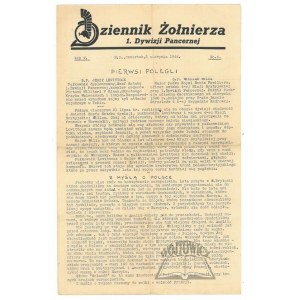 Deník vojáka 1. obrněné divize.
