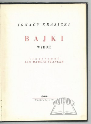 KRASICKI Ignacy, Fables. Selection.