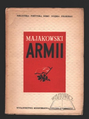 (MAJAKOWSKI Vladimir), Mayakovsky's Army. 25 poems ... Dedicated to the Soviet Army.