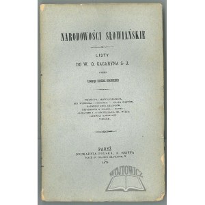 KORCZAK - Branicki Xawery, Narodowości Słowiańskie. Listy do W. O. Gagaryna S. J.