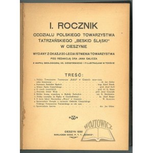 ANNUAL of the Branch of the Polish Tatra Society Beskid śląski in Cieszyn.