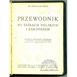 ŚWIERZ Mieczysław, Führer durch die polnische Tatra und Zakopane.