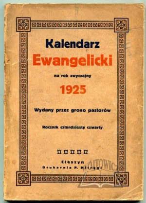 Evangelical Calendar for the Ordinary Year 1925.
