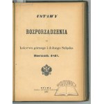 (LAWS in Silesia). Laws and ordinances for the duchy of upper and lower Silesia.
