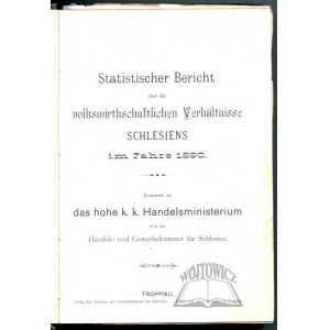 STATISTISCHER Bericht uber die Volkswirtschaftlichen Verhaltnisse Schlesiens im Jahre 1890
