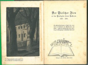 WAGNER Richard Ernst, Der Bielitzer Zion in den Predigten seiner Pastoren 1782-1921.