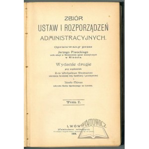 PIWOCKI Jerzy, Sbírka správních zákonů a nařízení. 1