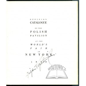(KATALOG). Oficiální katalog polského pavilonu na Světové výstavě v New Yorku 1939.