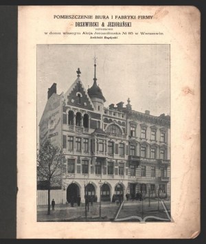 DRZEWICKI & Jezioranski engineers. Inventory of works performed 1893-1912.