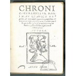 (CARION Johannes), Chronicorum libellus: maximas quasque res gestas,